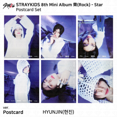 Stray Kids 8th Mini Album 樂 Rock Star Postcard Ver Official