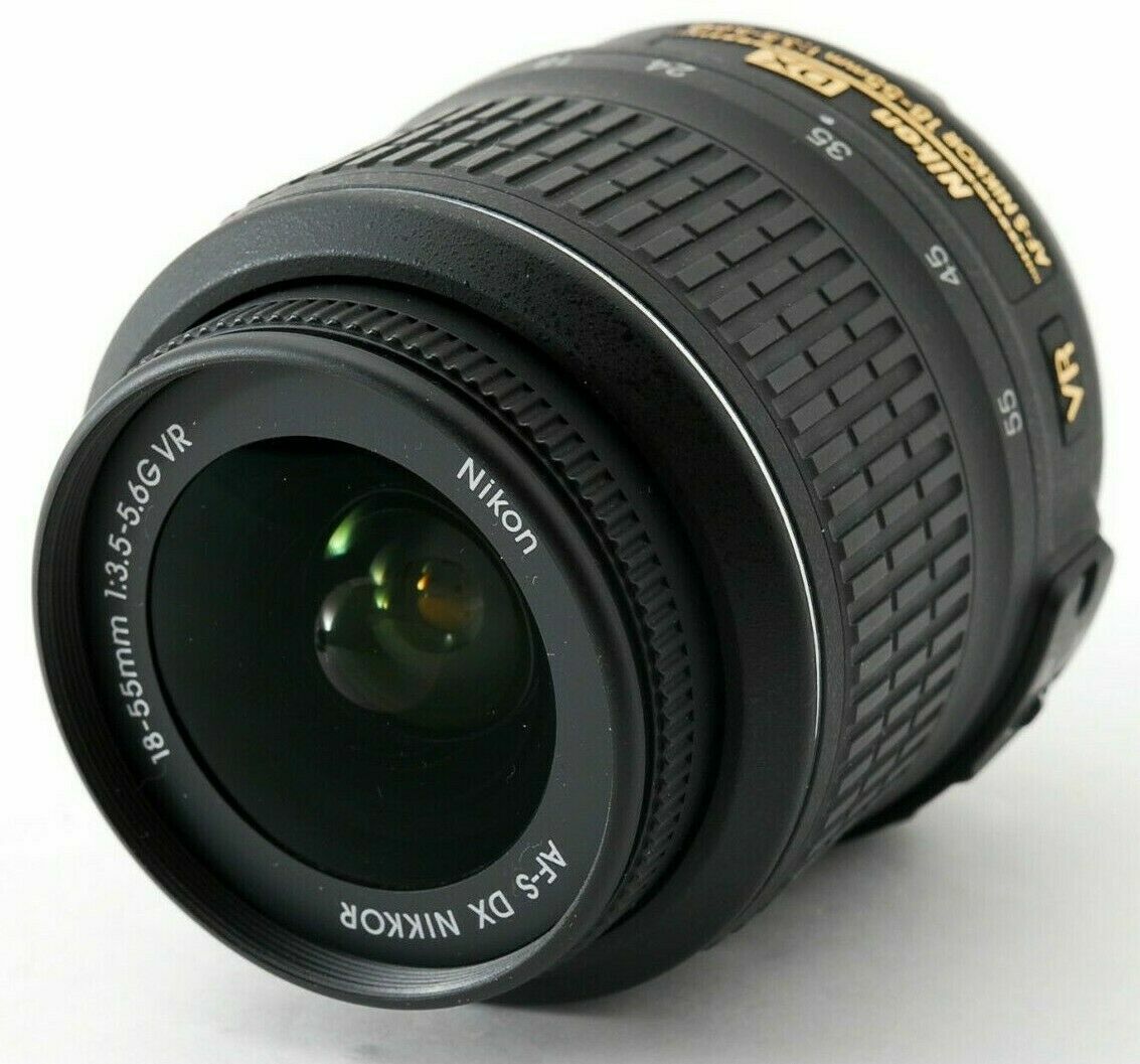Nikon AF-S DX NIKKOR 18-55mm f/3.5-5.6 VR Zoom Lens F. DSLR camera