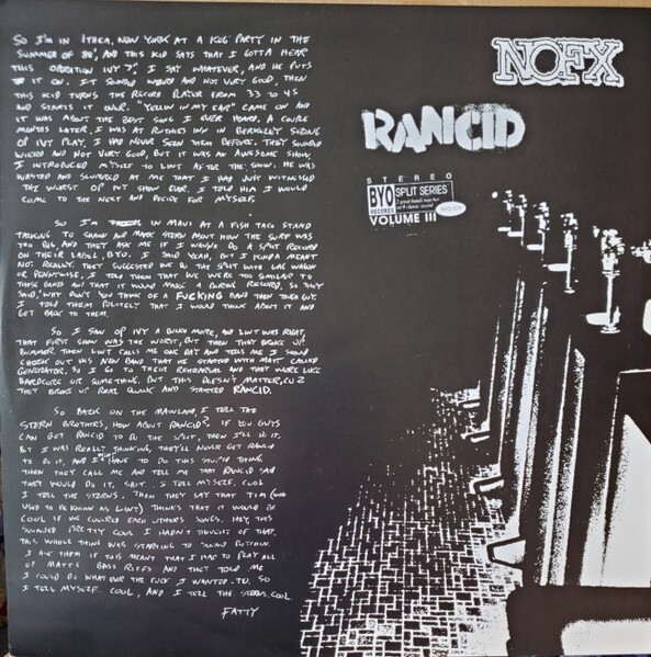 NOFX / Rancid / BYO Split Series / Volume III Better Youth