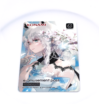 Hololive Shirakami Fubuki Sound Voltex E-Amusement Pass Card From