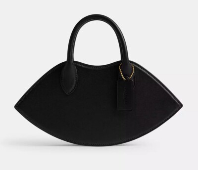 NWT Coach Lip Crossbody Bag Top Handle Glovetanned Leather Brass