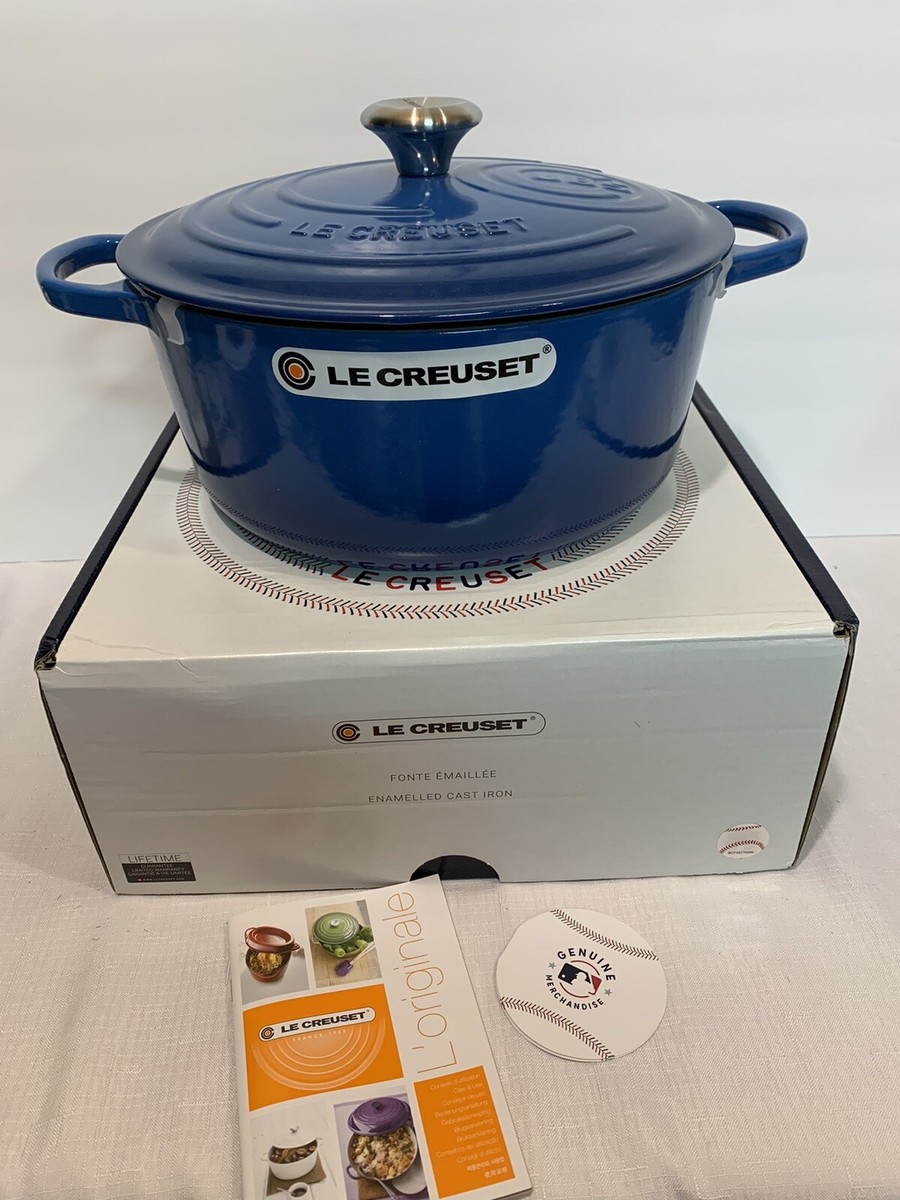 Le Creuset MLB CHICAGO CUBS Dutch Oven Marseille BLUE 7.25qt 28cm