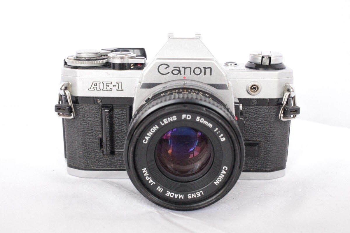 Canon AE-1 35mm SLR Film Camera with 50mm f/1.8 Lens Kit