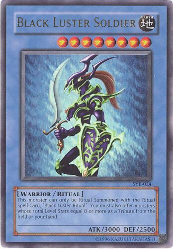 Yu-Gi-Oh Card Black Luster Soldier SYE-024 1st Edition Card Ultra