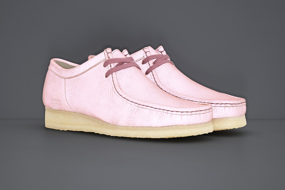 Supreme × Clarks Reflective Wallabee Pink 25SS Week 17 UK 4-13 | eBay