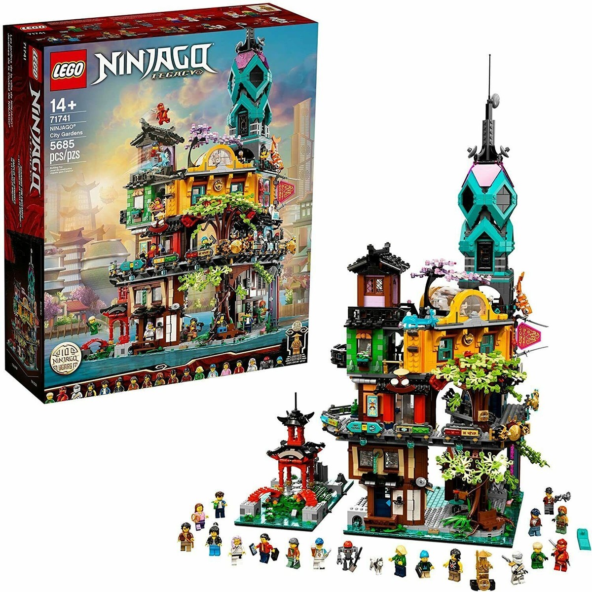 LEGO Ninjago City Gardens 71741 Building Kit 5685 Pcs Playset Gift