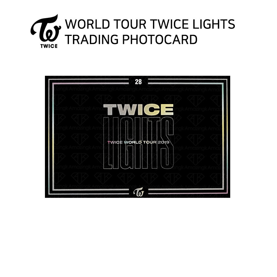 TWICE TWICE WORLD TOUR 2019 TWICE LIGHTS Official Trading Card