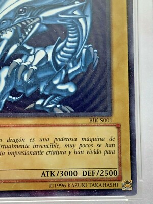 Yu-Gi-Oh 2002 Blue Eyes White Dragon Spanish SDK-001 BIK-S001 1st