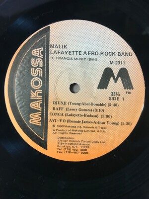 IN SHRINK / Lafayette Afro-Rock Band Malik / 1993 REISSUE FUNK | eBay