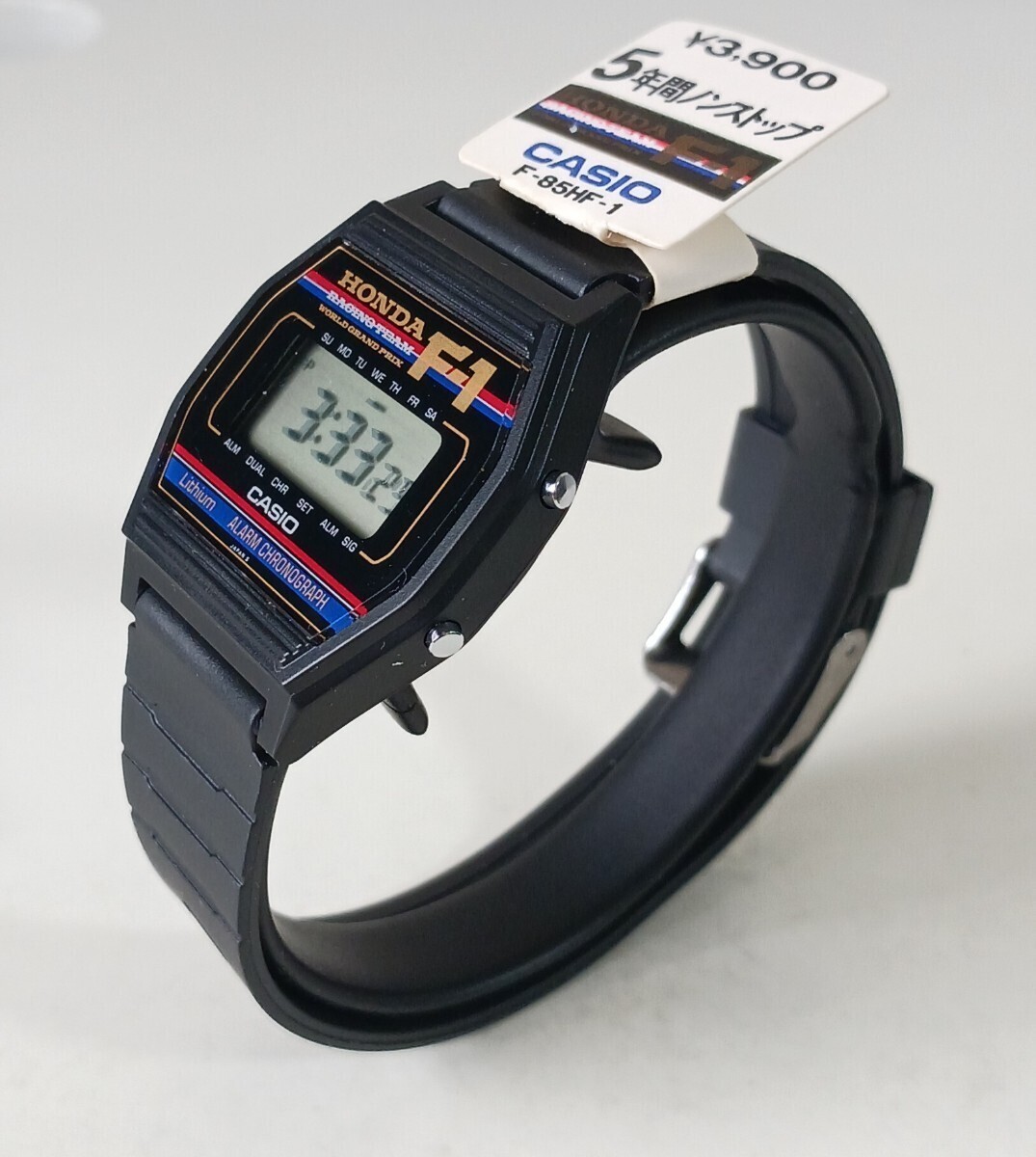 Vintage Rare Casio Digital Quartz Watch Honda F1 Racing Team F-85