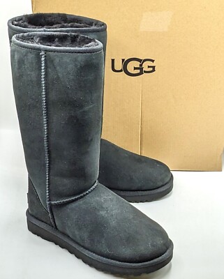 UGG “Classic Tall II” Women's Suede & Shearling Over the Calf Boot