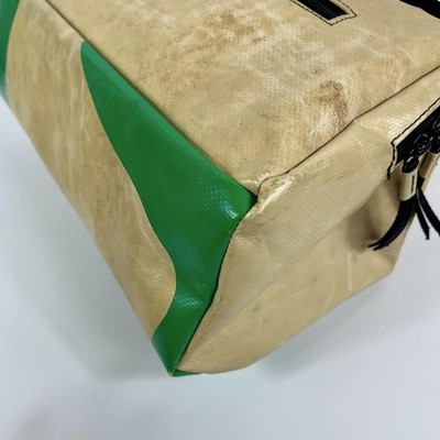 Freitag F60 JOAN Handbag Beige and Green Recycled Tarpaulin