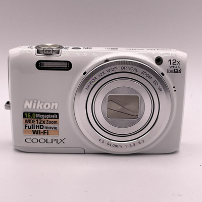 Nikon COOLPIX S6800 16.0MP Digital Camera – White – Tested Working