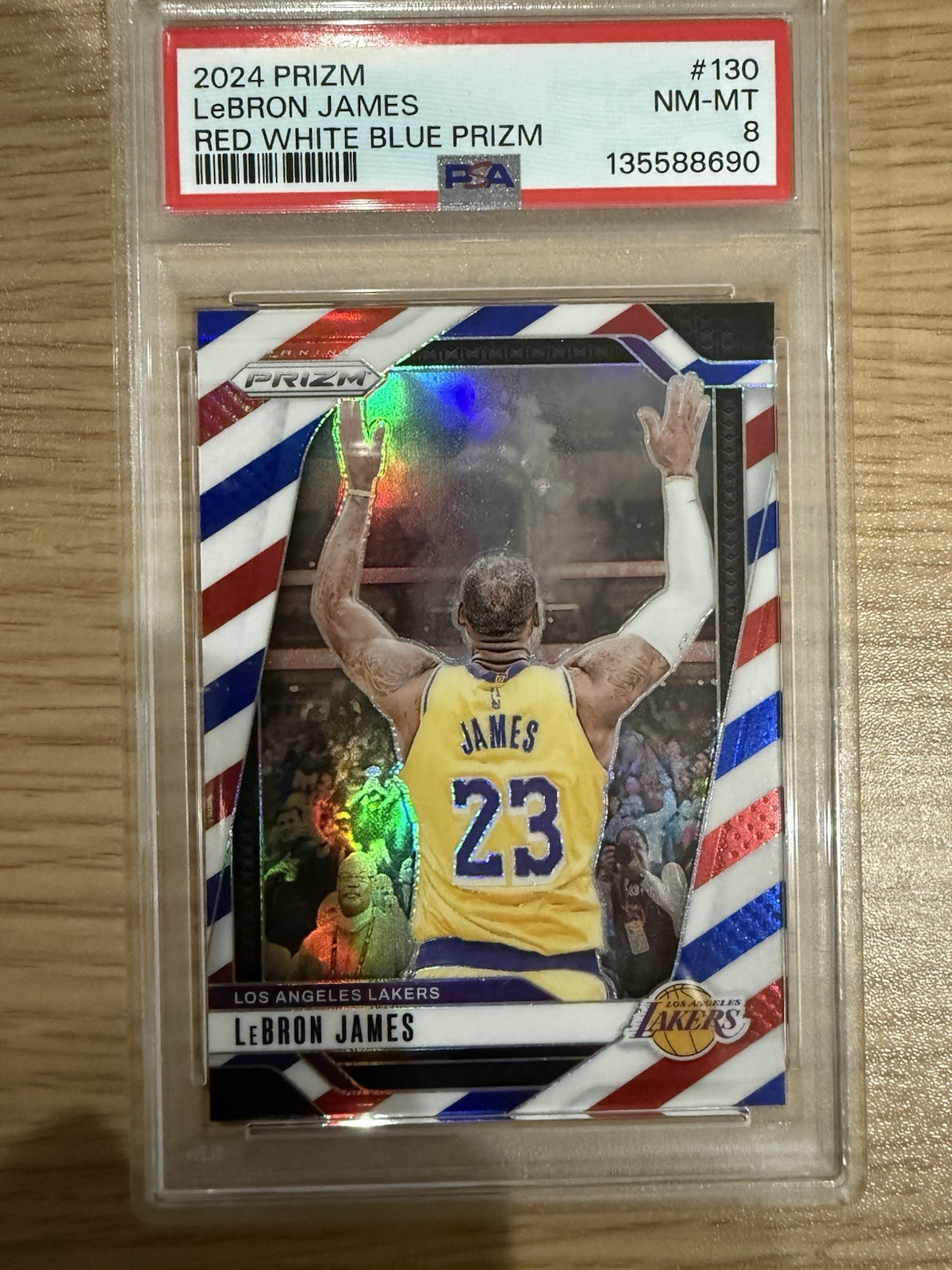 LeBron James 2024 Prizm #130 Red White Blue Price Guide - Sports