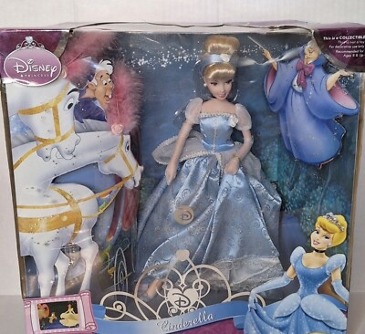 Disney Cinderella Classic Movie Memories Porcelain Doll Brass Key