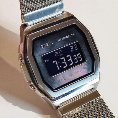 CASIO STANDARD PREMIUM Series A1000M-1BJF Unisex Silver Back light