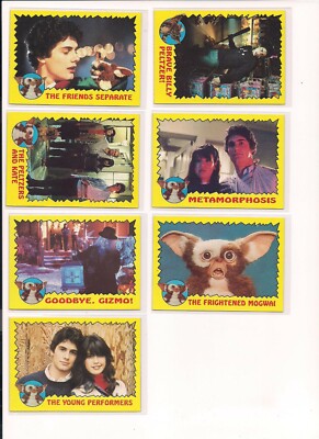 Gremlins Movie Trading Cards + Stickers Topps (1984) / Choose from