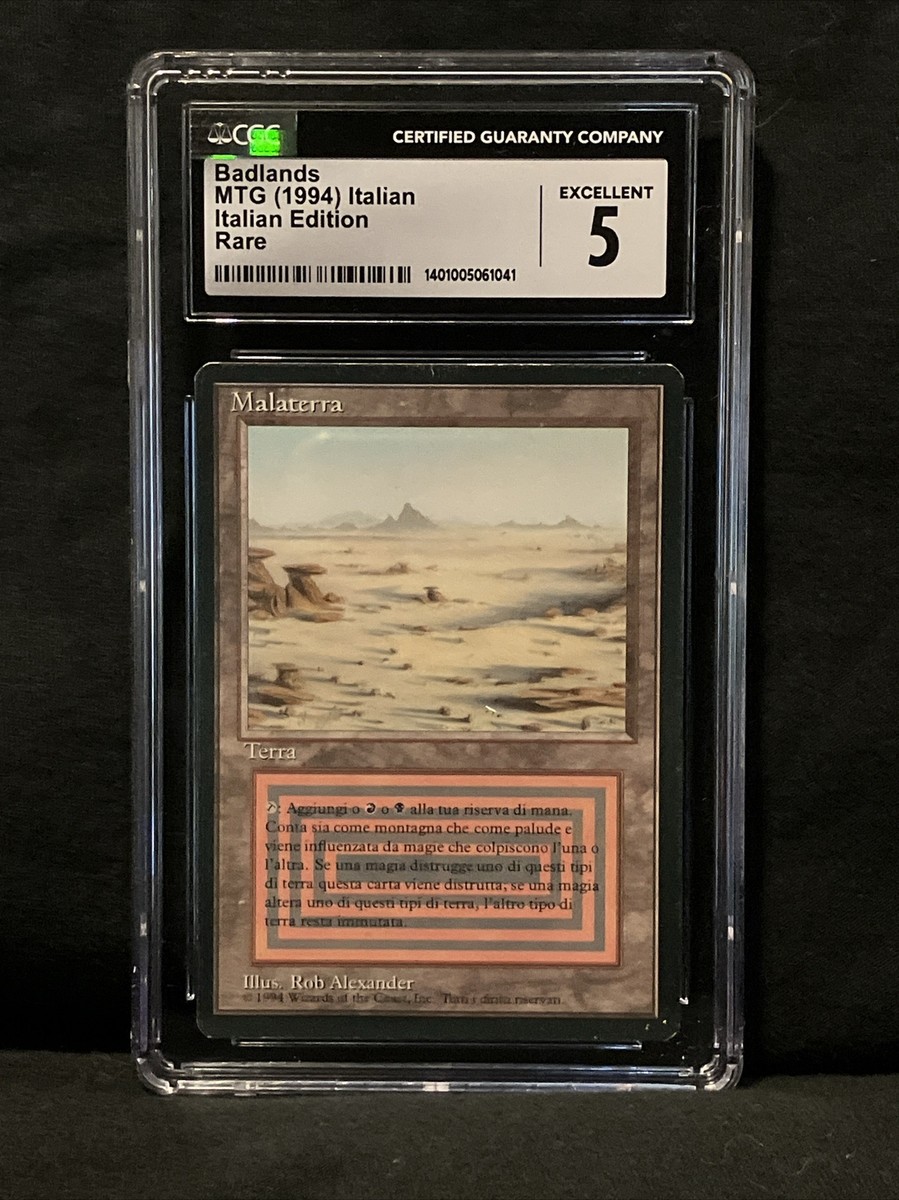 Badlands FBB Dual Land Revised Italian EXCELLENT CGC (1041) Grade
