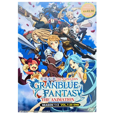 DVD Anime Granblue Fantasy The Animation Season 1+2 (Vol.1-25 End