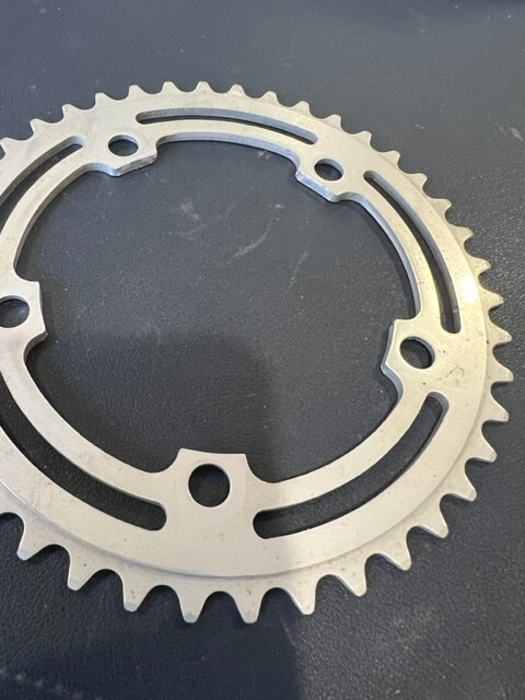 VINTAGE OLD SCHOOL SR ALLOY APEX 42 TOOTH CHAINRING 118 BCD MINT