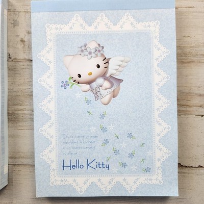 Vintage 2000 Sanrio Hello Kitty Angel Blue Stationery Set