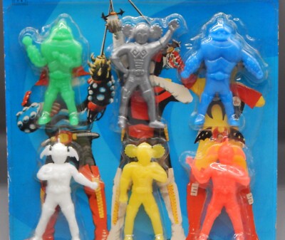 Vintage JAPANESE tokusatsu AKUMAIZER 3 figure set MOC sealed JAPAN