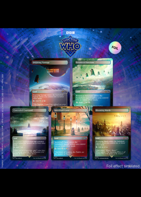 MTG Secret Lair x Doctor Who: The Dalek Lands Foil Edition BOX | eBay