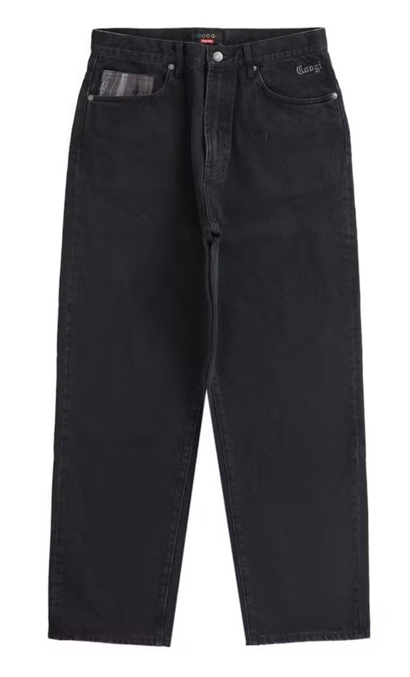 NEW! Supreme X Coogi - Baggy Jean (Black) - Size 34 - SS23 - SHIPS