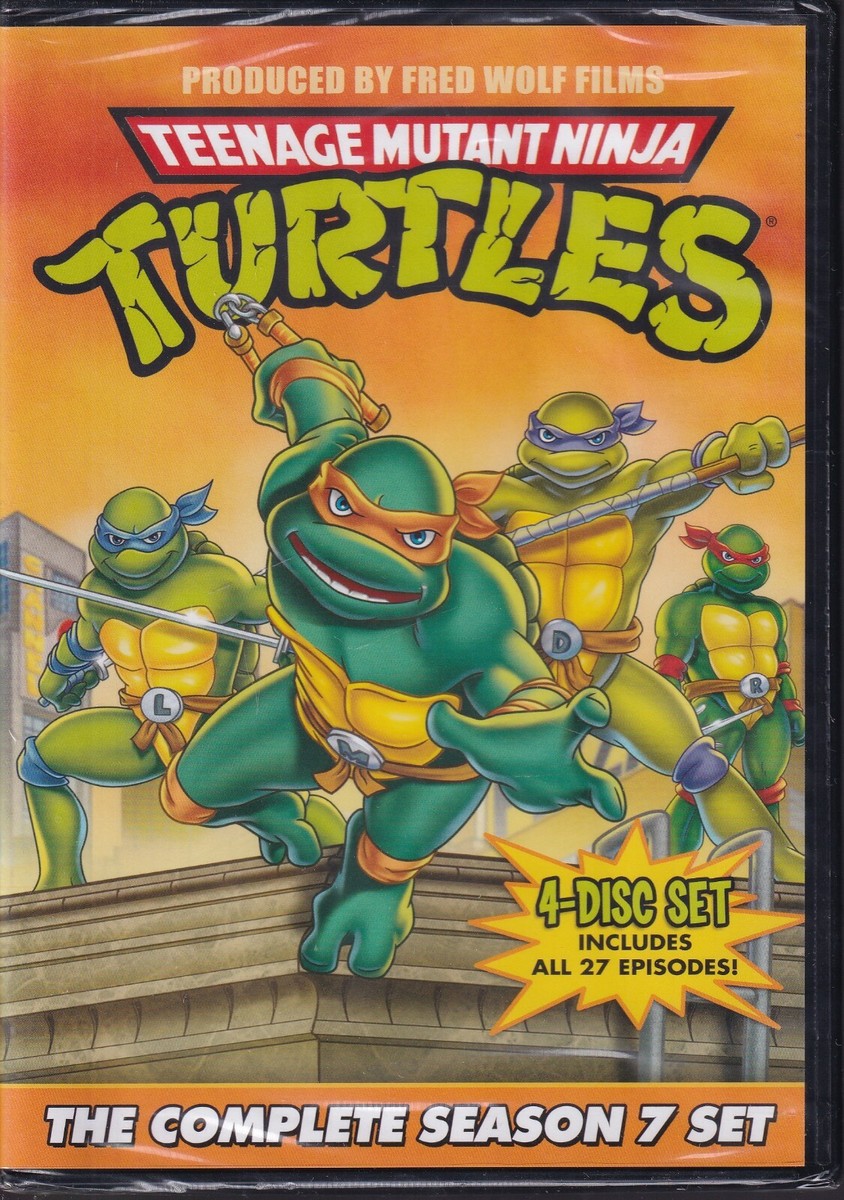 Teenage Mutant Ninja Turtles Complete Season Seven DVD 4 Disc Set