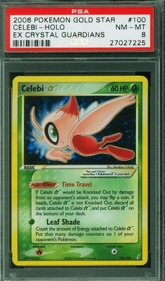 2006 POKEMON EX CRYSTAL GUARDIANS GOLD STAR #100 CELEBI HOLO PSA