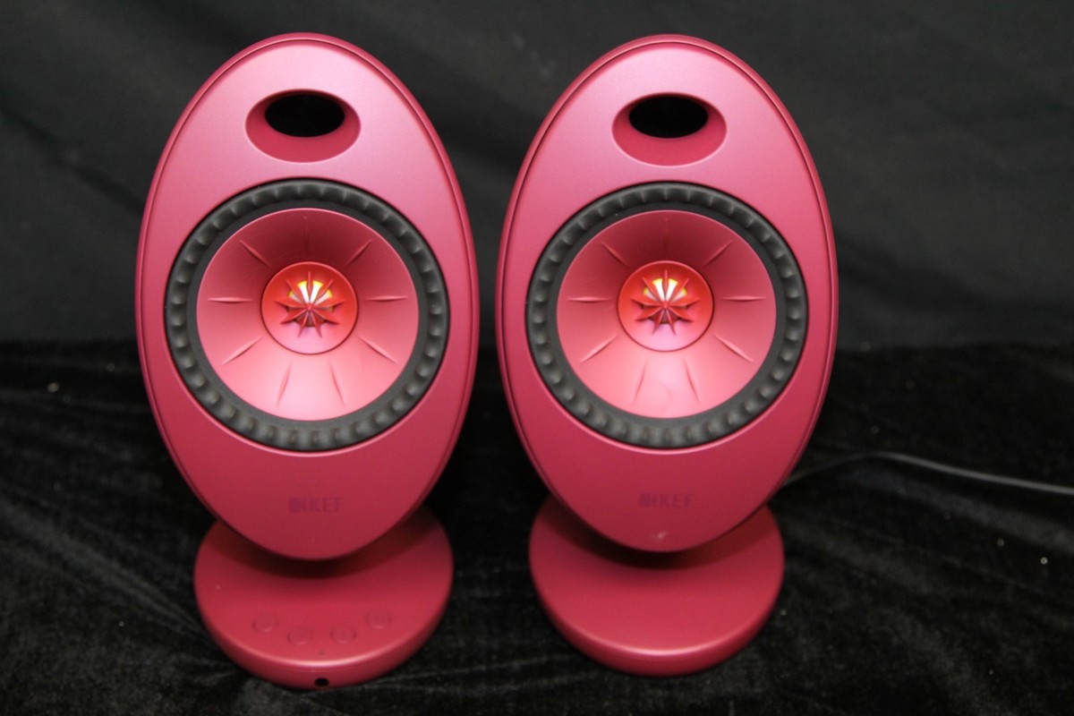KEF EGG DUO Wireless HiFi Speakers - Ruby - Excellent Condition | eBay