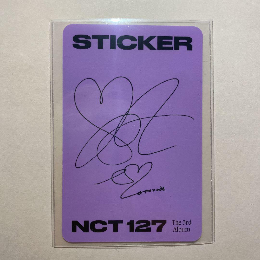 NCT127 sticker Taeyong bear Official Photocard | eBay
