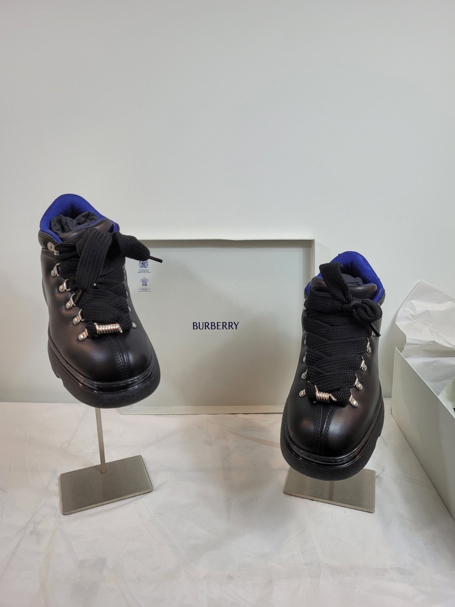 Burberry Mens Black Trek Hiking Ankle Boots Shoes Black Lace Up US