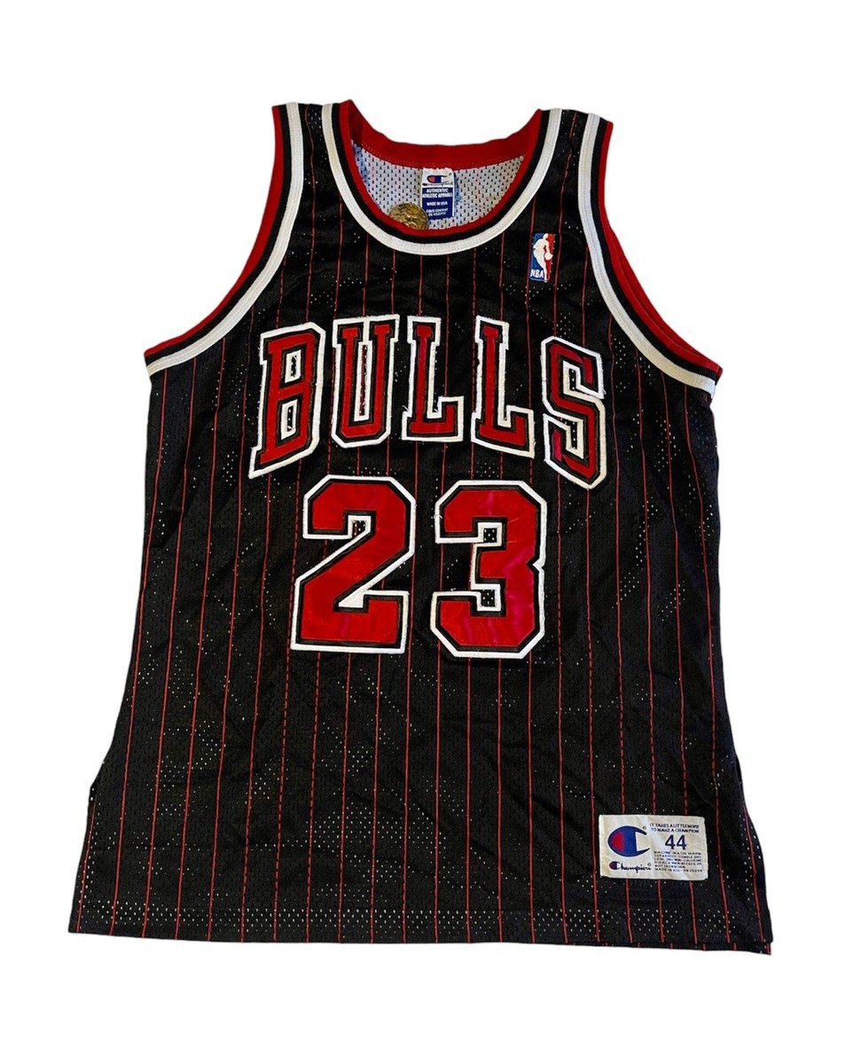 Vintage Champion Chicago Bulls Michael Jordan #23 Pinstripe Jersey