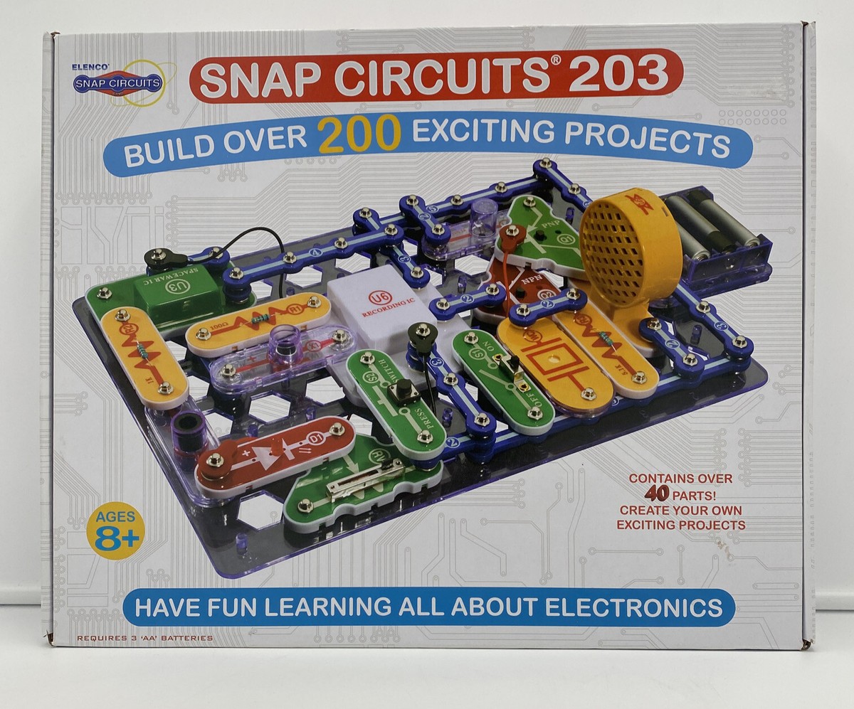 Elenco Snap Circuits 203 - Build 200 Exciting Projects, Complete