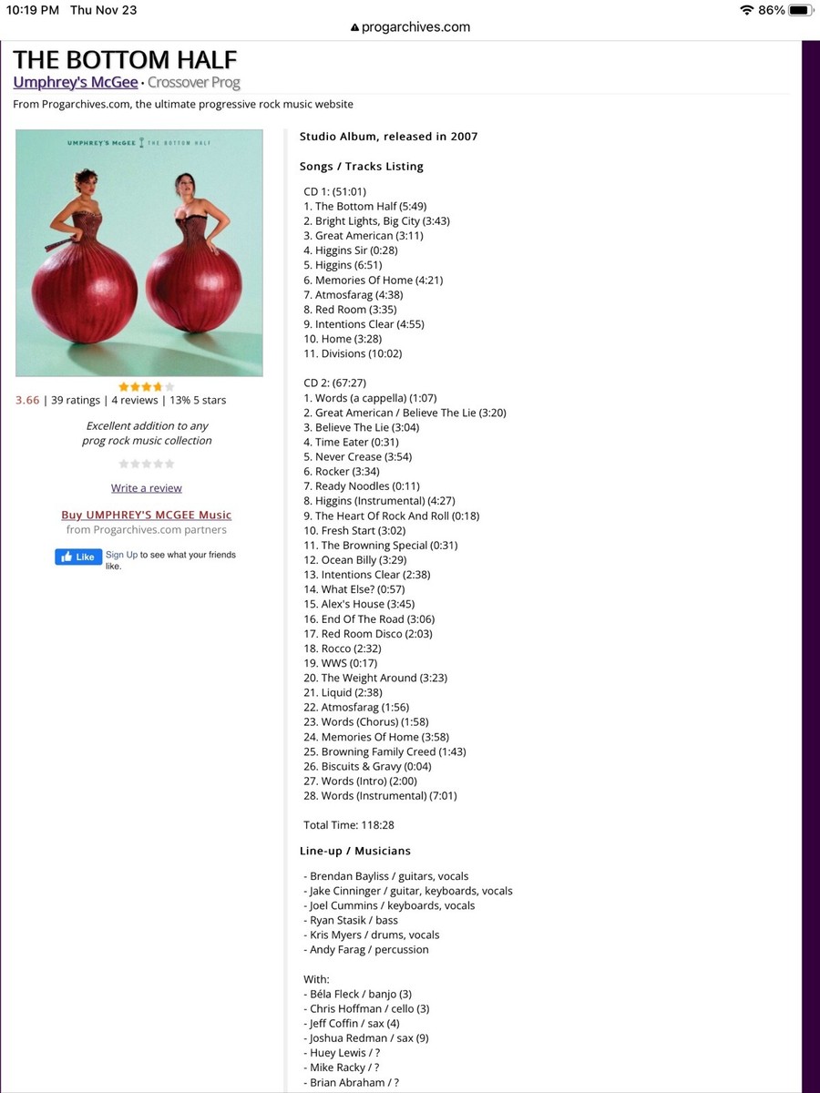 Umphrey's McGee - The Bottom Half [2007 2CD Set] | eBay