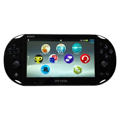 SONY PS Vita Wi-Fi PCH-2000 ZA11 Crystal Black Console Only Region