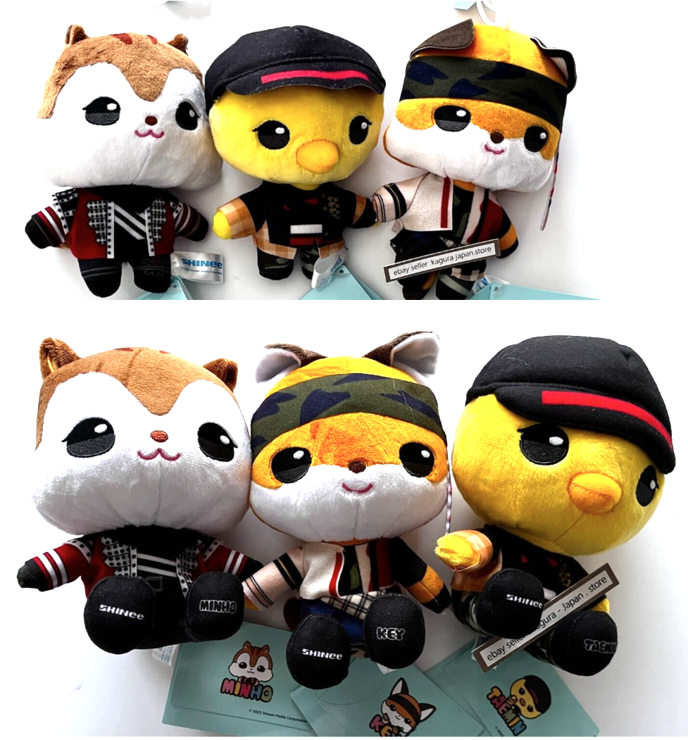 SHINee MINHO KEY TAEMIN ANIMAL COORDY Sitting Plush Doll Mini