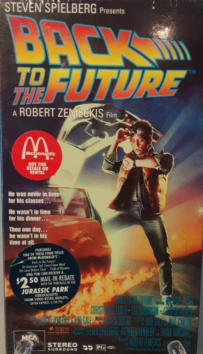 Back to the Future VHS Brand New Factory Sealed W/MCA Universal