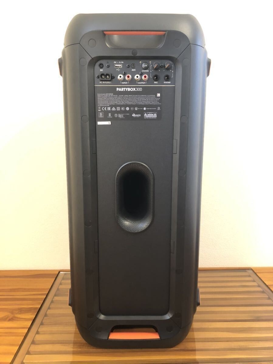 JBL PartyBox 300 Large Portable Bluetooth Speaker Black Fully