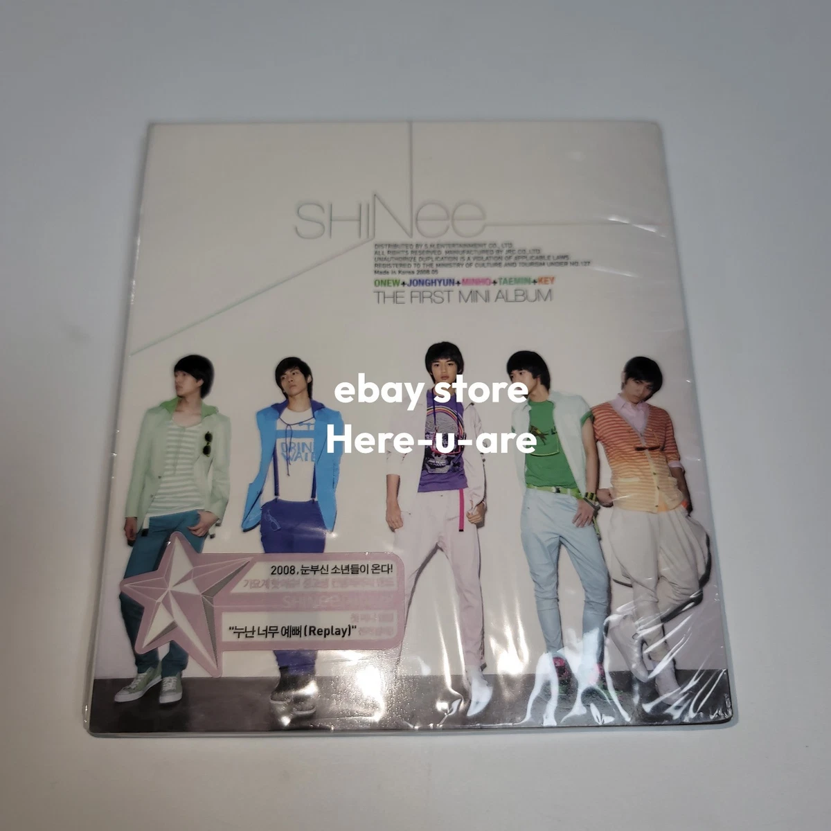 SHINee THE FIRST MINI ALBUM Replay CD DISc 1st Debut Mini Album
