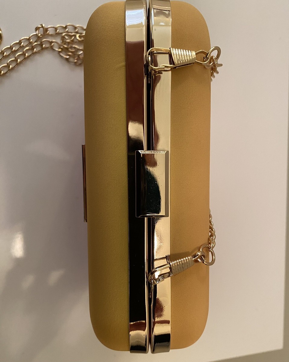 ESCADA Fiesta Carioca Clutch Small Hand Bag Pink Yellow Ombré Gold