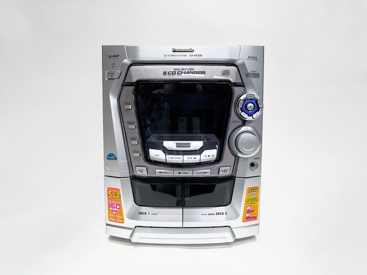Panasonic Sa-ak200 Compact Disk Cassette Tape Stereo Radio System