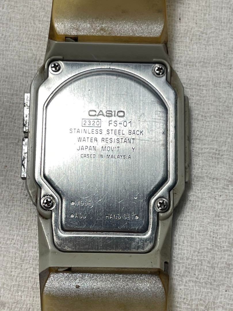 CASIO FS-01 Film Watch PELA Vintage Quartz DUAL TIME men Watch