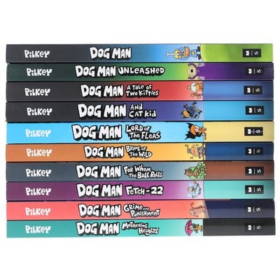Dog Man Series 10 Books Collection Set by Dav Pilkey | eBay