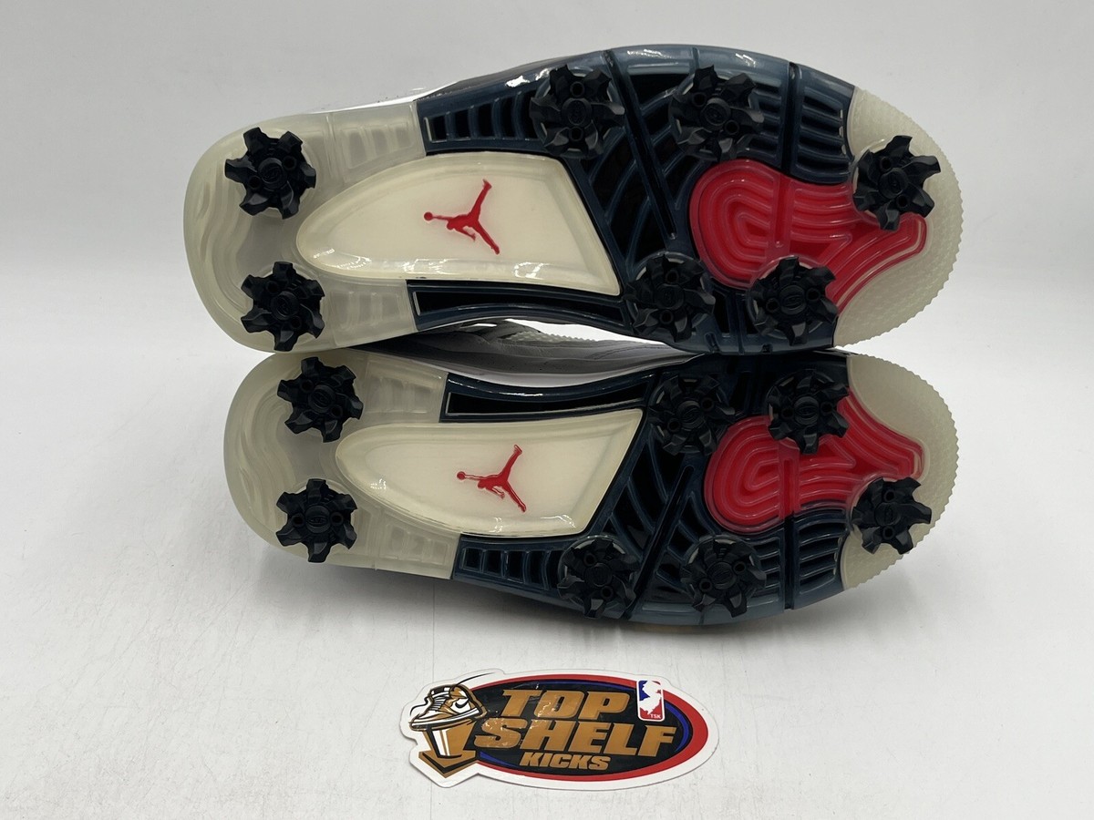 New Air Jordan 4 Golf White Cement 2021 Size 4 Rare Retro