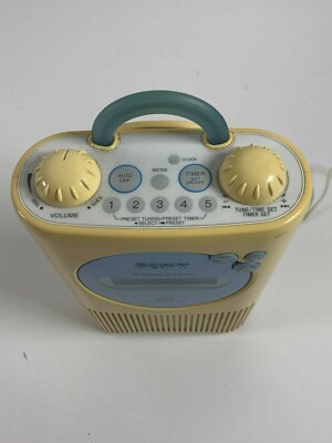 SONY ICF-CD73V Bath & Shower CD Clock Radio AM FM Weather CD-R/RW