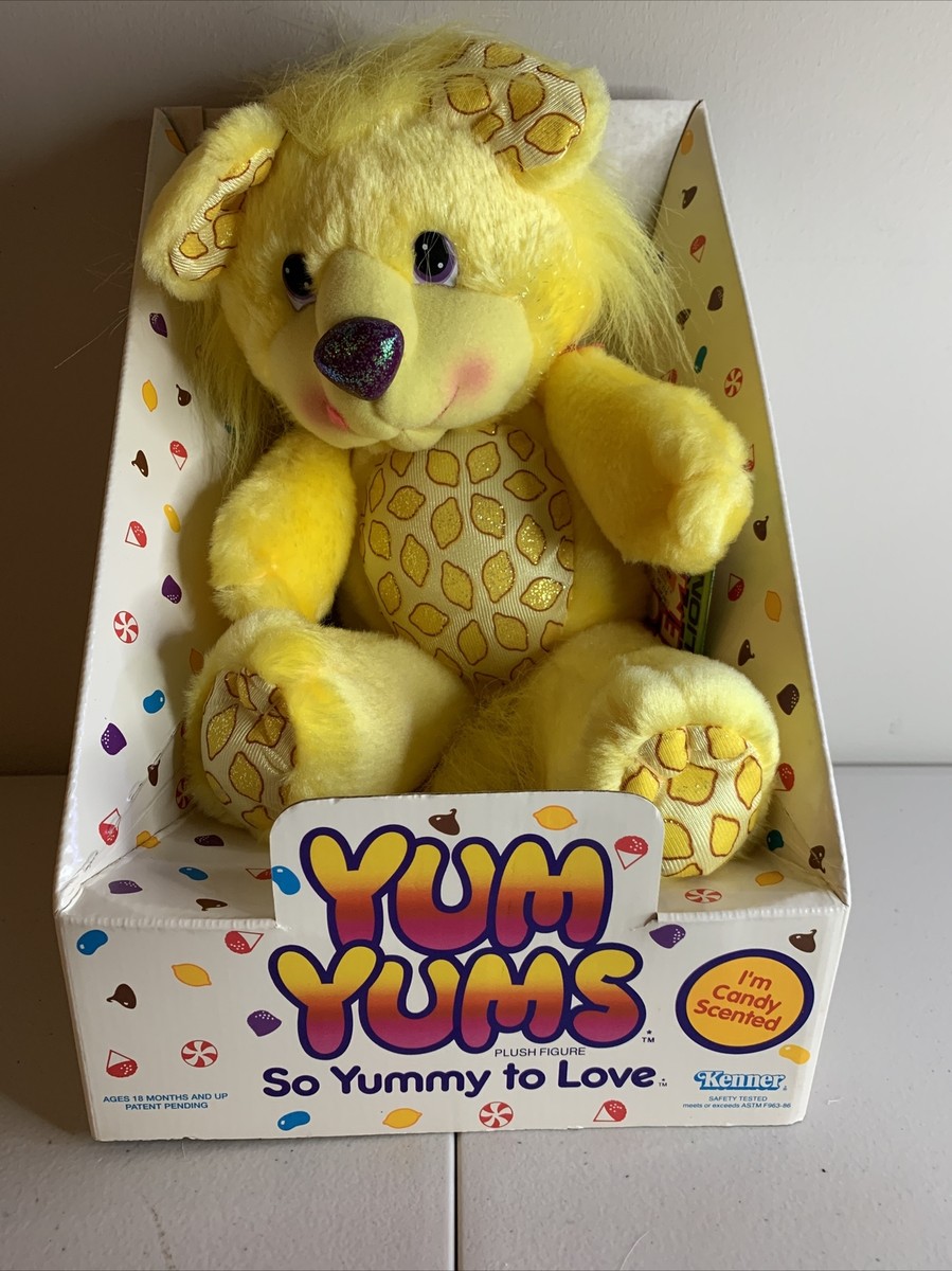 Vintage Hallmark Yum Yums Lucky Lemon Lion Yellow Plush 13