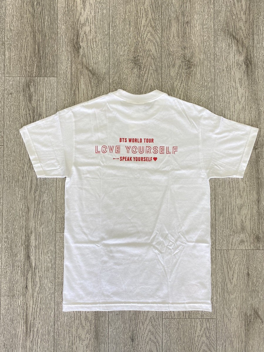 BTS LOVE YOURSELF SPEAK YOURSELF WORLD TOUR MERCH T-SHIRT WHITE