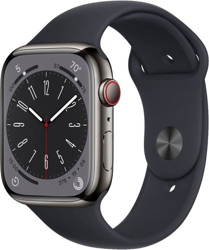 Apple Watch Gen 8 Series 8 45mm Midnight Aluminum - Midnight Sport